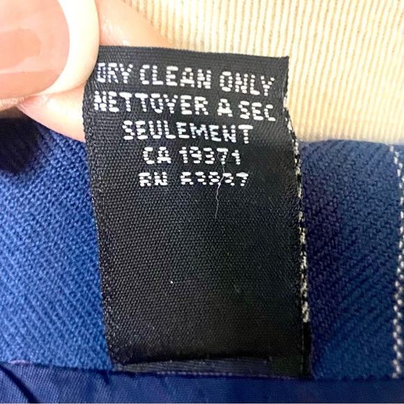 Preowned Anne Klein II navy blazer jacket 8 petite - Picture 4 of 4